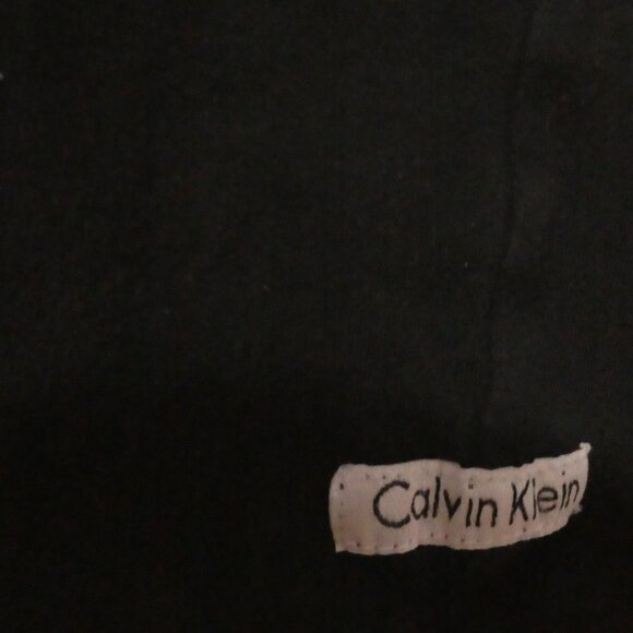 CALVIN KLEIN - Cotton Stretch | medium | Classic Black Crew Neck T-Shirt - Picture 8 of 13